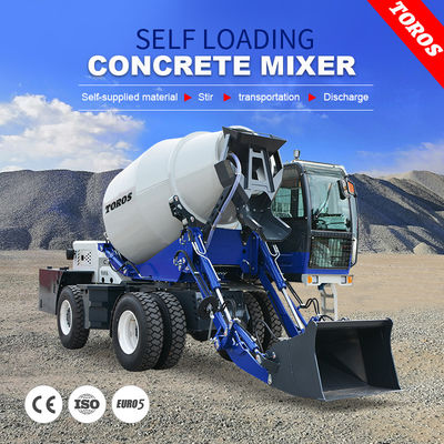 품질  Mobile Self Loading Concrete Mixer Truck 55KW Automated Operation 공장