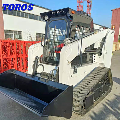 품질  All Terrain Skid Steer Loader With Cummins B3.3 Engine Easy To Maneuver 공장