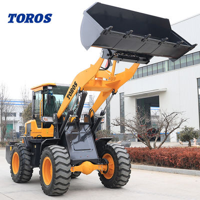높은 운영 효율 3000Kg 휠 로더 기계 1 년 보증
