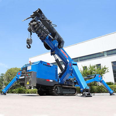 상업용 블루 소 크롤러 스파이더 크레인 8000KG 간편한 조작