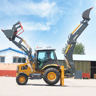 5800/7100mm 최대 굴착 백호 로더 기계 고효율