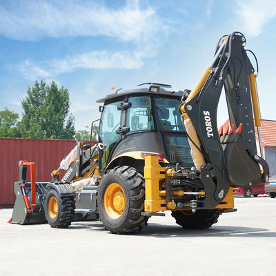 5800/7100mm 최대 굴착 백호 로더 기계 고효율