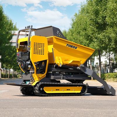 걷기 속도 1.7 / 3.5 Km / H 미니 크롤러 덤퍼 10hp 엔진 전력 조경용