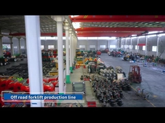 닫힌 디젤 4wd 거친 지형 포크리프트 중량 전원